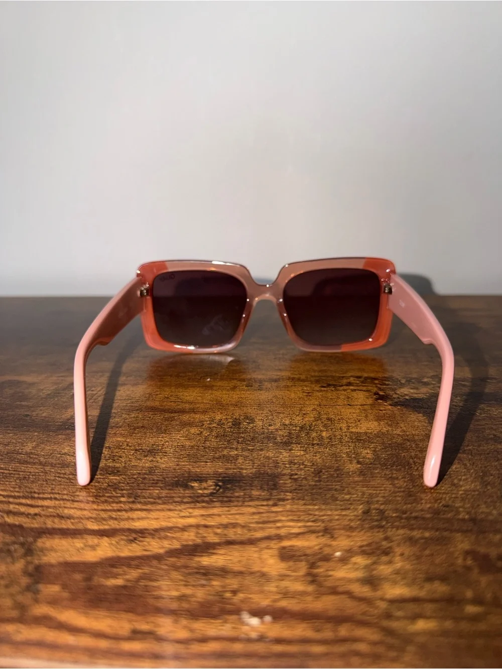 Quay Australia Total Vibe Style Pink Square-Frame Sunglasses
